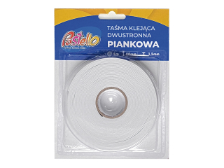 Tama dwustronna PIANKOWA 20 MM 5 M PAS-0145 [opakowanie=12szt]