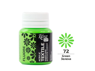 ROSA TALENT FARBA DO TKANIN FLUORESCENCYJNA GREEN 72 20 ML