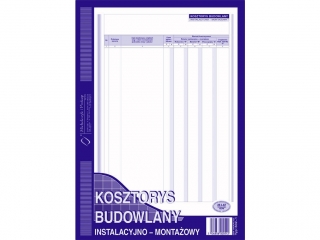 Druk -Kosztorys budowlany A4