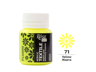 ROSA TALENT FARBA DO TKANIN FLUORESCENCYJNA YELLOW 71 20 ML