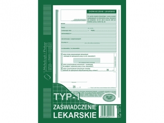 Druk -Orzeczenie lekarskie typ-1 A5(w.)
