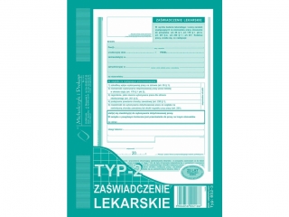 Druk -Orzeczenie lekarskie typ-2 A5(w.)