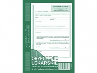 Druk -Orzeczenie lekar.A5(sanit.-epid.-w)