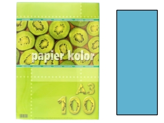 Papier (jk) A3-100 j. niebieski