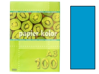 Papier (jk) A3-100 niebieski