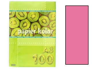 Papier (jk) A3-100 różowy