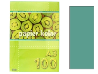 Papier (jk) A3-100 turkusowy