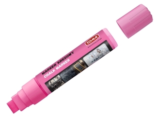 Markery kredowe, kocwka cita 8x15mm, 25g tuszu rowy Pudeko [opakowanie=10szt]