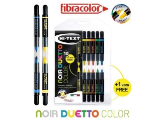 Pisaki NOIR DUETTO COLOR 10+1 FLUO Gratis ! (2proc)