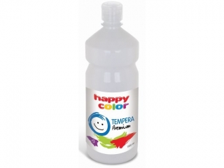 Farba tempera Premium 1000ml, biały, Happy Color