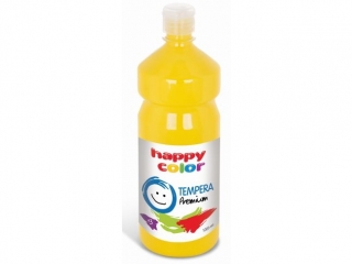 Farba tempera Premium 1000ml, żółty, Happy Color