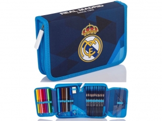 Piórnik pojedynczy z wyposa¿eniem, 2 klapki, 1W2 RM-82 Real Madrid Color 3