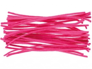 Druciki kreatywne długość: 30cm ilość: 40 szt kolor: różowy