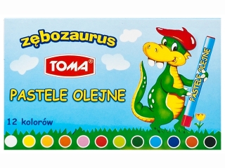 pastele olejne, 12 kolorowe mix Karton [opakowanie=12szt]