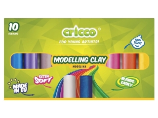 Modelina CRICCO 10 kolorw [opakowanie=5szt]
