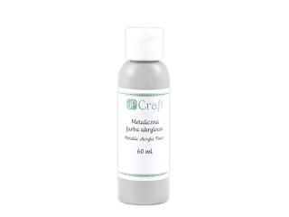 METALICZNA FARBA AKRYLOWA, 60 ML - SILVER