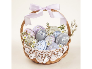 Serwetki POL-MAK WIELKANOC Maki Lunch 33cm 20szt. Traditional Easter Basket with Lace SLWL009201 [opakowanie=12szt]