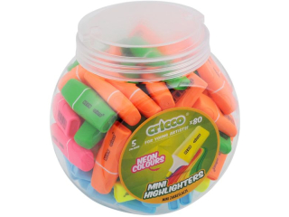 ZAKRELACZE MINI CRICCO NEON MIX KOLORW SOIK 80 SZT.