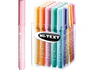 HI-TEXT 7300 NOTE-IT zakreślacze pastelowe display x24 mix (0proc)