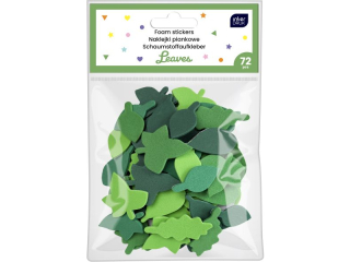 Naklejki piankowe samoprz.72szt.Leaves