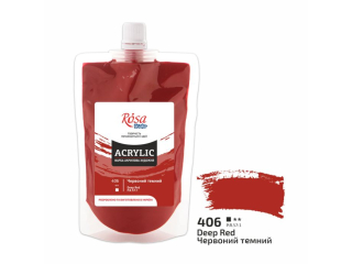 ROSA STUDIO FARBA  AKRYLOWA RED DEEP 406 200 ML