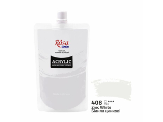 ROSA STUDIO FARBA AKRYLOWA ZINC WHITE 408 200 ML