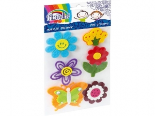 Naklejki filcowe Fiorello GR-NP332 kwiaty_motyl KWBN24