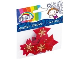 Ozdoby filcowe Fiorello GR-CH301 gwiazda KWBN24