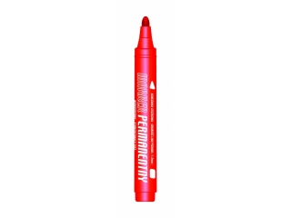 MARKER PERMANENTNY, KOLOR CZERWONY