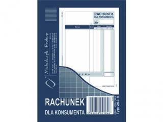 Druk -Rachunek dla konsumenta A6