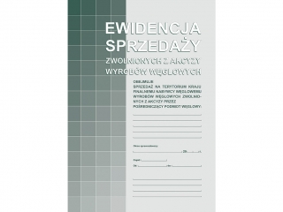 Druk -Ewid.sprzed.zwol.z akcyzy wyr.wgl.