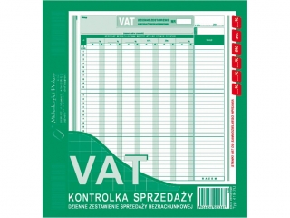 Druk -Kontrolka sprzeday VAT 2/3 A4