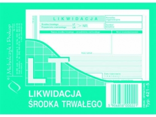 Druk -L Likwidacja rodka trwaego