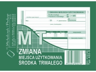 Druk -MT Zmiana miejsca uyt.rodka trw.