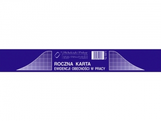 Druk -RKO Roczna karta obecnoci A5(a`50)