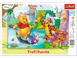 Puzzle "15 ramkowe Wyprawa po skarb" / Disney Winnie the Pooh 31209
