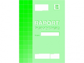 Druk -RD Raport Dyspozytorski A4 (SM/106)