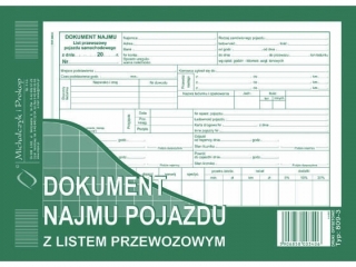 Druk - Dokument najmu poj.z listem przewoz