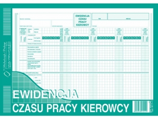 Druk -ECPK Ewidencja czasu pracy kierowcy