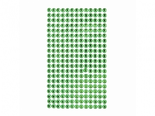 KRYSZTAKI SAMOPRZYLEPNE 6MM, 260 SZT. LIGHT GREEN [opakowanie=5szt]
