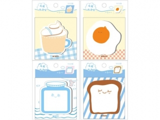 Karteczki samoprzylepne Breakfast, 7, 6x7, 6cm, 30ark, MG (opakowanie=40szt)