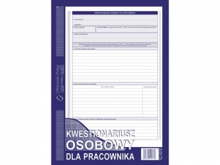 Druk -Kwestionariusz osob.dla pracownika