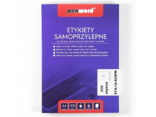 ETYKIETY SAMOPRZYLEPNE A4 2 x 210 x 148 100 ARKUSZY