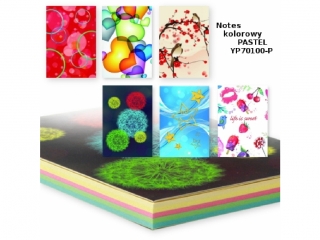 NOTES KOLOROWY YP70100-P PASTEL [opakowanie=6szt](SZPSH)
