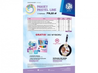Pakiet promocyjny ASTRA P9 Pastel Line o warto¶ci 715, 22 z³ + gratis do wyboru