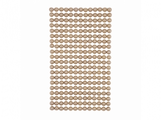 PEREŁKI SAMOPRZYLEPNE 6 MM, 260 SZT. BEIGE PROMODLP2024