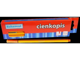 Cienkopis 0.4mm 8217 pomarańczowy [opakowanie=10szt]