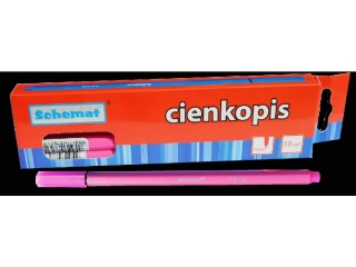 Cienkopis 0.4mm 8231 różowy [opakowanie=10szt]