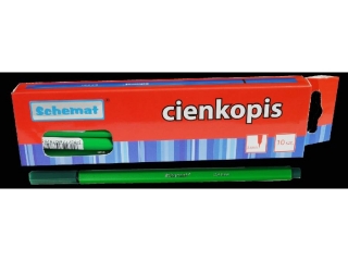 Cienkopis 0.4mm 8286 ciemny zielony [opakowanie=10szt]