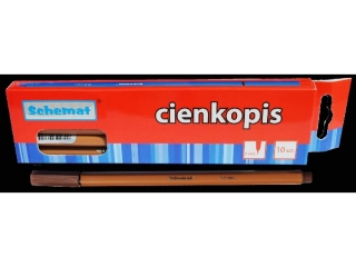 Cienkopis 0.4mm 8293 brązowy [opakowanie=10szt]